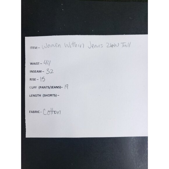 Woman Within Women’s Size 26W Tall Black Elastic Waist Cotton Pants With Pockets - Picture 9 of 10